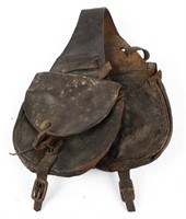 CIVIL WAR LEATHER CAVALRY SADDLE BAGS