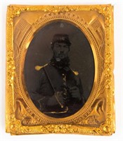 CIVIL WAR 1/16 PLATE TINTYPE OF A UNION SOLDIER