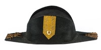19th CENTURY NAVAL OFFICER BICORN HAT