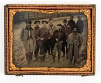CIVIL WAR 1/4 PLATE TINTYPE OF UNION SOLDIERS