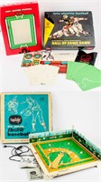 Vintage Toy Games Electric Baseball & Football