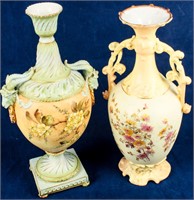 Lot of 2 RW Rudolstadt German Porcelain Vases