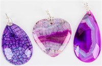 Jewelry Sterling Silver Purple Gemstone Pendants