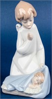 Retired Lladro Figurine Angel With Baby