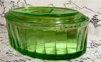 Green Dish with lid