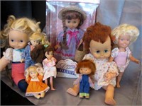 8 assorted dolls, 1 Dream Colleciton Olivia