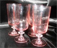 Pink Stemware