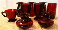 Red glassware