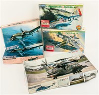 Lot of 5 FUJIMI Model Military Aircraft Kits