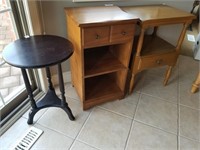 Lot To Include 3 Small End Tables/ Nightstands/