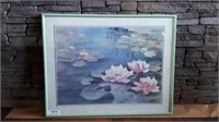 Water Lilly's Artwork 1989 28" L X  22 1/2" H