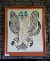 Pitseolak Caribou Spirit Art Work 24" L X 29 1