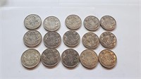 Canadian 50 Cent Coins 1941 - 1952