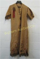 Camp Fire Girls Ceremonial Gown w/ Wooden Beads,