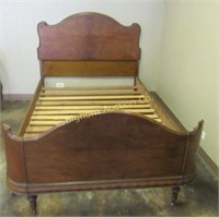 Antique Full Size Bed, Head Board, Wrap-A-Round
