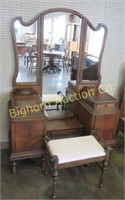 Antique Vanity with Full Length Mirror