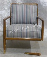 Vintage Cushioned Wooden Arm Chair
