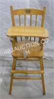 Wooden Baby High Chair Seat