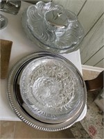 Serving Platters & Lazy Susan Glass Platter