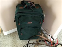 Green Suitcase & Belts