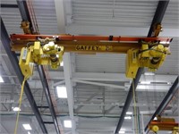 (2)Yale Cable King 1-ton Hoists & Bridge
