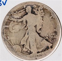 Coin 1916-D Liberty Walking Silver Half Dollar G