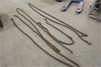 LOG CHAINS, APPROX (1)15FT, (2)19FT, (1)6FT