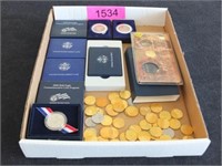 Coin Group: (8) US Commemorative Eagles/Coins, 24k