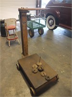 Fairbanks Mores & Co Platform Scale with Weights