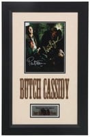 Framed and Signed Butch Cassidy Ephemera