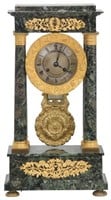 Solle Marble & Bronze Portico Clock