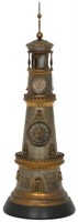 Bronze Animated Lighthouse Clock