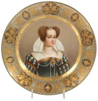 9.5 in Royal Vienna Porcelain Plate