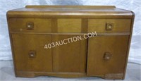 Vintage Wooden Dining Room Side Table Cabinet