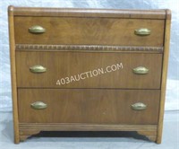 Wooden Three Chest Drawer with Floral Lining