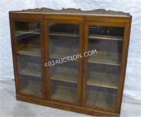 Vintage Wooden Glass Display China Cabinet