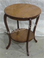 Four Legged Wooden Round End Side Table