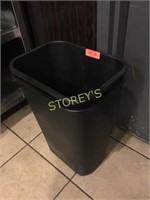 Pair of Black Trash Cans
