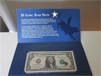 1 Dollar Lone Star Note