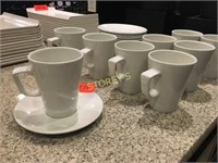 9 Coffee Cups & 16 Saucers