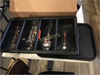 Cutlery Tray, Cultery & 3 Cafeteria Trays