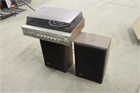 SEARS RECORD PLAYER AND (2) VIRTUOSO SPEAKERS,