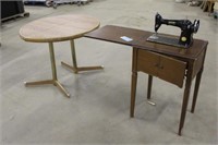 BELAIR SEWING MACHINE IN CABINET AND TABLE