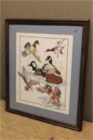 NEEDLEPOINT DUCK PICTURE, APPROX
