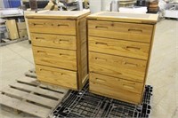 (2) MATCHING DRESSERS, APPROX 29"x19"x42"