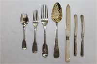 Seven Various Sterling Silver Flatware Items,