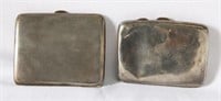 Two Sterling Silver Cigarette Cases,