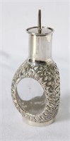 Chinese Silver and Glass Oil Decanter,