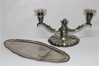 Hungarian Silver Candelabra and Austro-Hungarian