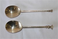 Two Silver Seal Top Spoons,
